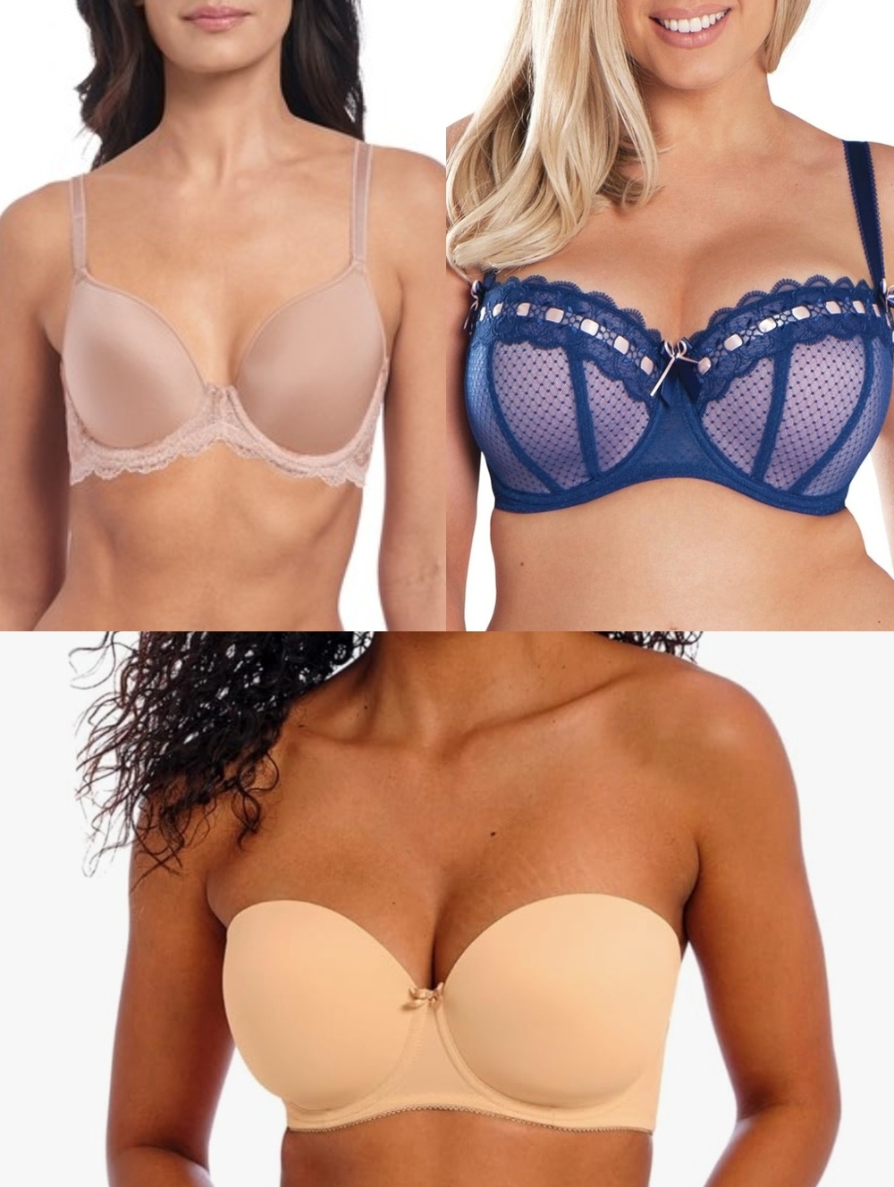 Wacoal / Curvy Kate / Freya 30DD - Set of 3 Bras